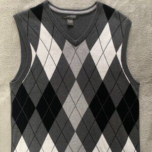 Vintage Argyle Sweater Vest. Method. Large.